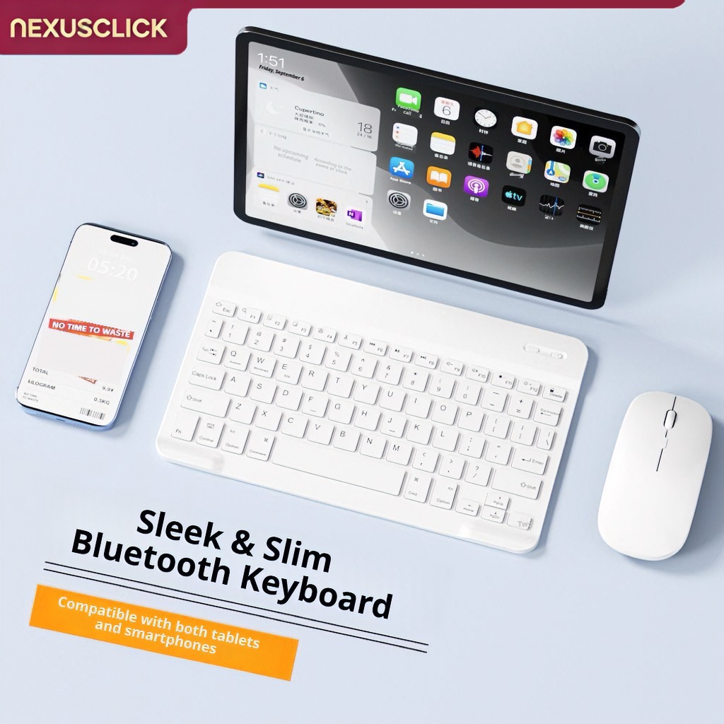 Pc Gaming Samsung - NexusClick Bluetooth Keyboard and Mouse For