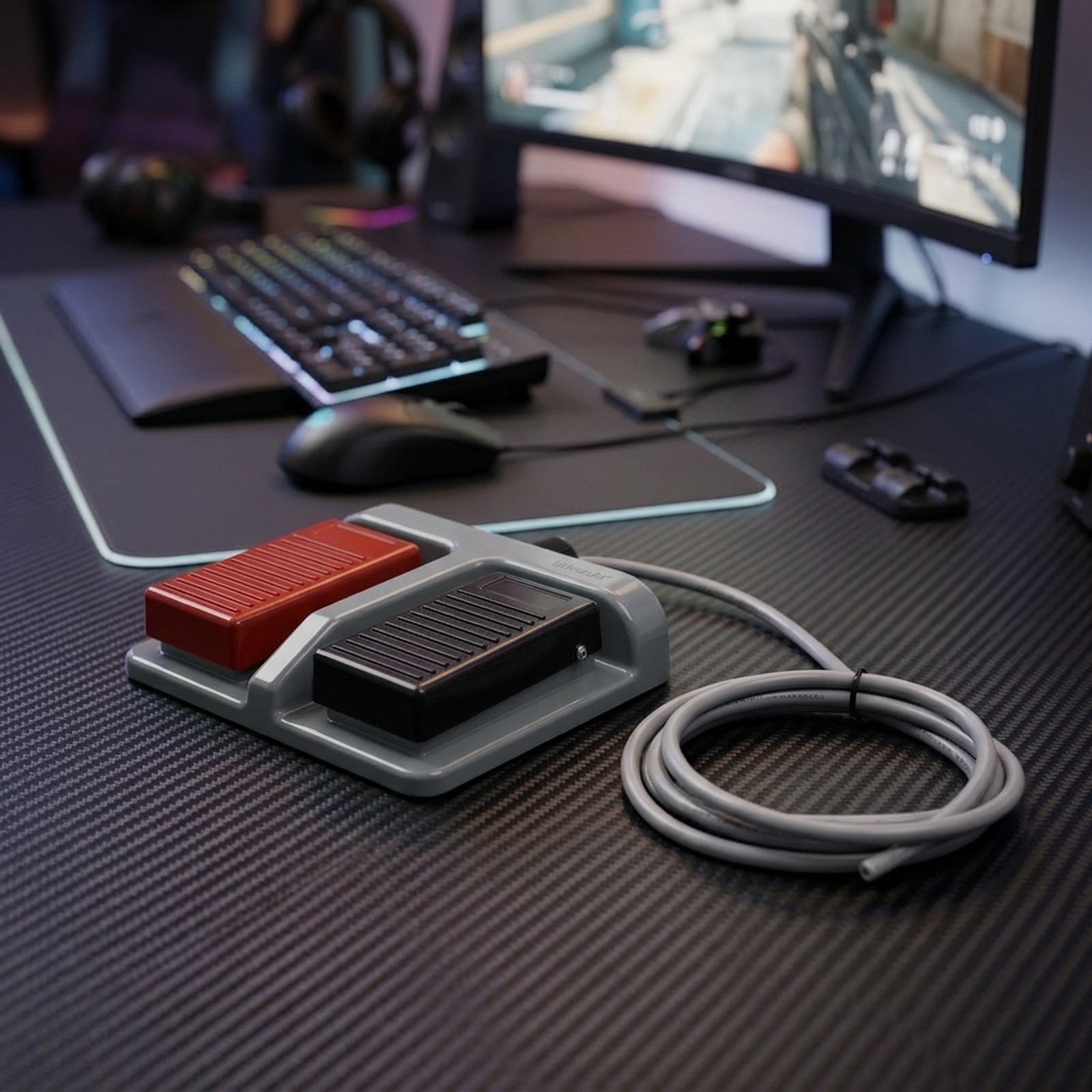 MD FS-65 multifunctional dual  - Usb Foot Pedal Gaming ulasan dan harga