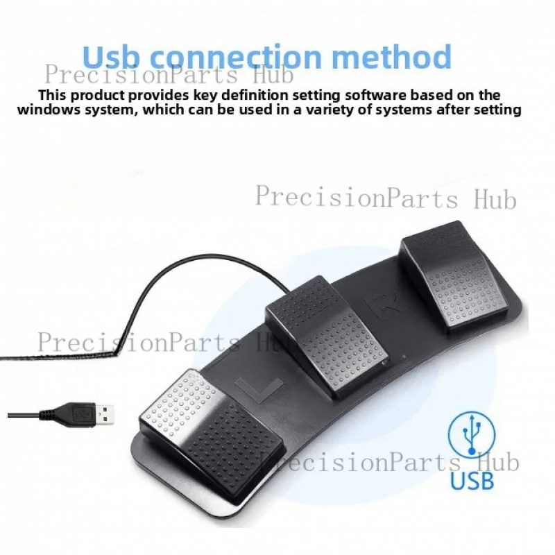 USB 3-Pedal Foot Switch Progra - Usb Foot Pedal Gaming ulasan dan harga