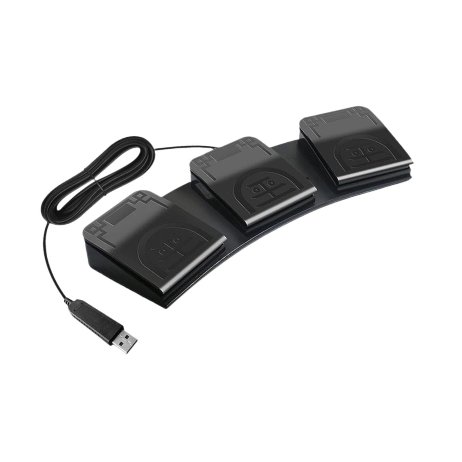 USB Triple Foot Switch Pedal R - Usb Foot Pedal Gaming ulasan dan harga