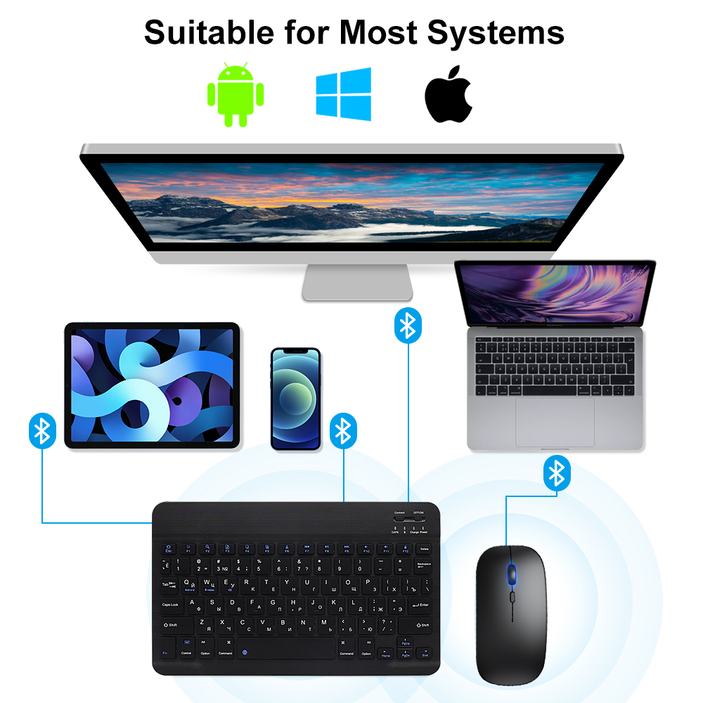Bluetooth Keyboard and Mouse F - Pc Gaming Samsung ulasan dan harga
