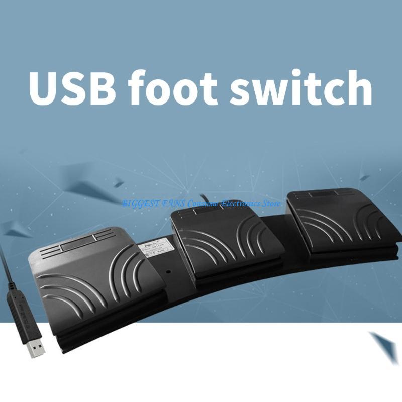 Triple USB Foot Pedal Photoele - Usb Foot Pedal Gaming ulasan dan harga
