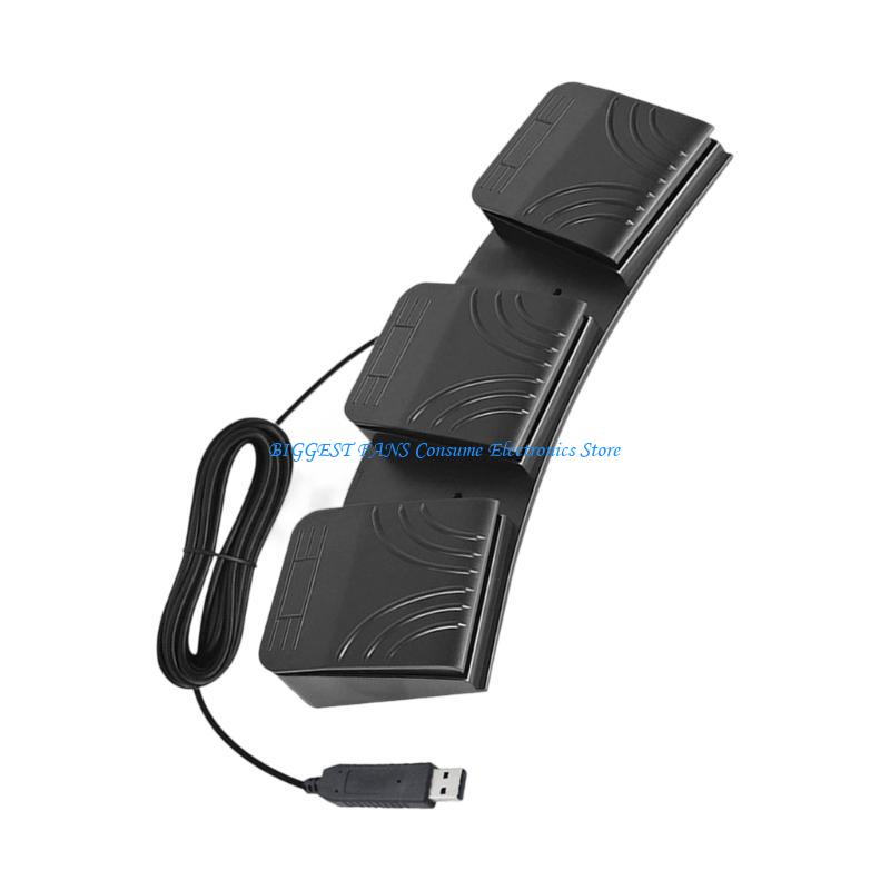 Triple USB Foot Pedal Photoele - Usb Foot Pedal Gaming ulasan dan harga