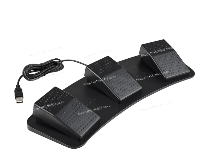 USB 3-Pedal Foot Switch Progra - Usb Foot Pedal Gaming ulasan dan harga