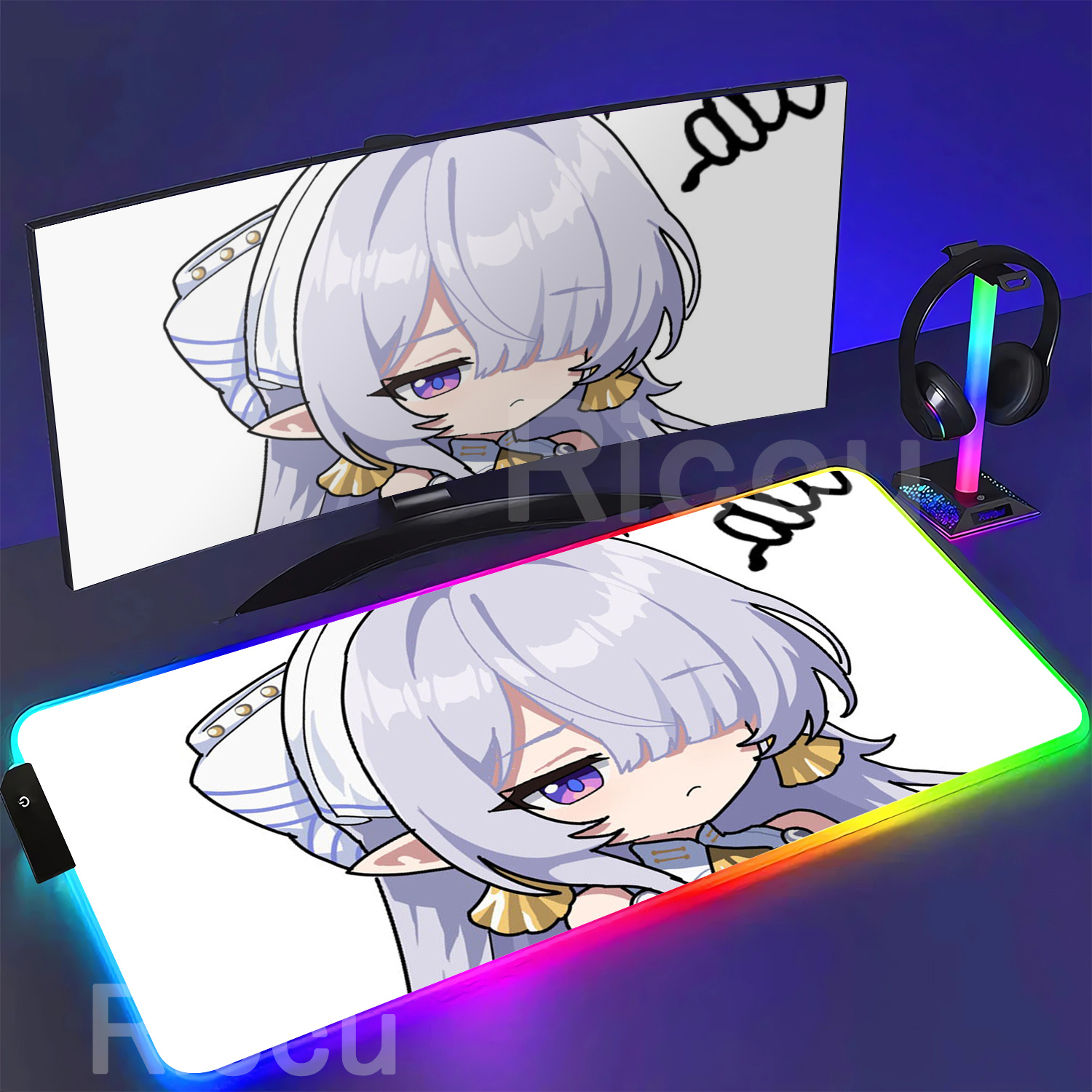 RGB Mouse Pad Velina Airgid Ze - Pc Gaming Zone ulasan dan harga