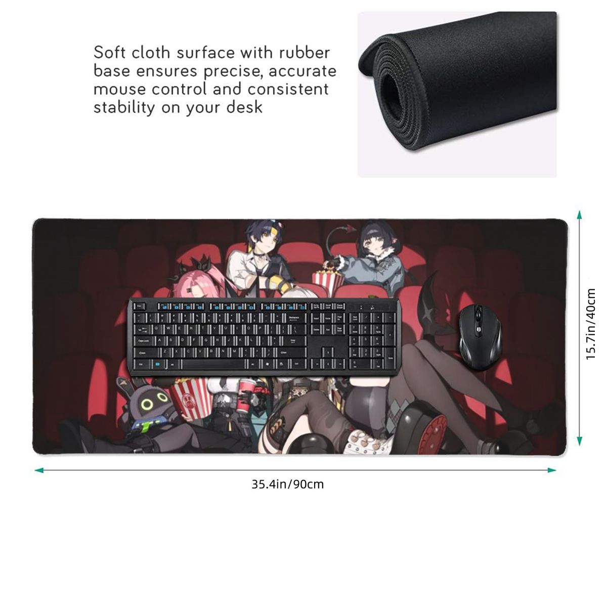 Large Mouse Pad Zenless Zone Z - Pc Gaming Zone ulasan dan harga