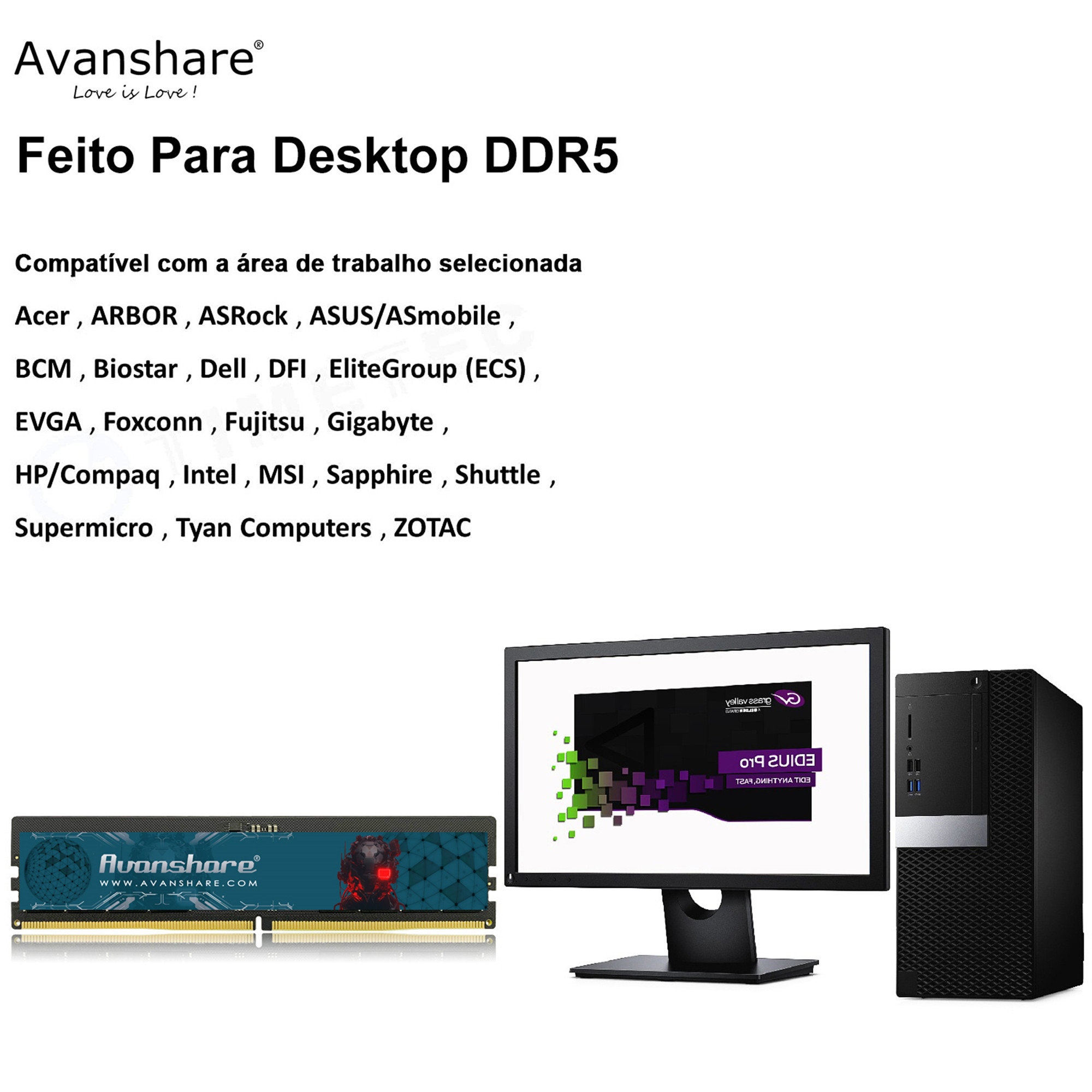 Avanshare Ram Memoria DDR5 DDR - Pc Gaming Samsung ulasan dan harga