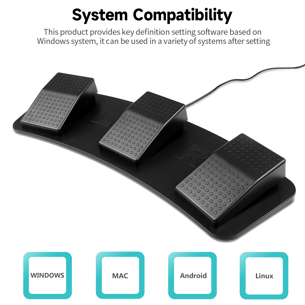FS23-PM USB Triple Foot Switch - Usb Foot Pedal Gaming ulasan dan harga